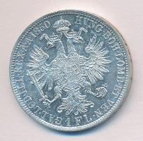 Ausztria 1860A 1Fl Ag "Ferenc József" T:1- Austria 1860A 1 Florin Ag "Franz Joseph" C:AU