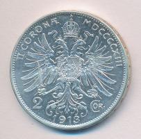 Ausztria 1913. 2K Ag T:2,1- Austria 1913. 2 Corona Ag C:AU,XF