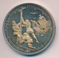 Lapis András (1942-) / Szabó Géza (1939-) 1992. "Két világ találkozása" Ag(0.999) (31,1g/4...