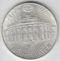 Ausztria 1976. 100Sch Ag "200 éves a Várszínház" T:2- Austria 1976. 100 Schilling Ag "200th anniversary of the Burgtheater" C:VF