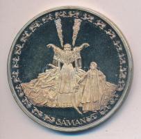 Lapis András (1942-) / Szabó Géza (1939-) 1992. "Árpád Vezér/Sámán" Ag(0.925) (36g/42,5mm)...