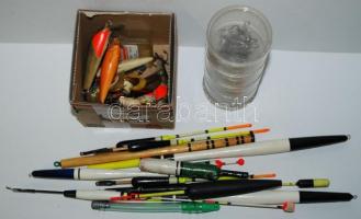 Horgász tétel: Úszok, műcsalik, horogtűk stb