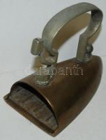 Réz vasaló, hiányos, m:15 cm, h:20 cm