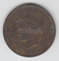 Franciaország 1884. 10c Br T:2 France 1884. 10 Centimes Br C:XF