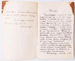 Kálmán Jenő: Az én sarkom. 1918. A szerző berezovkai hadifogolytáborban írt és sokszorosított első "könyve", mely hivatalos formában nem jelent meg 18 rövid tréfás történettel. Kézírással. Saját kezűleg dedikálva! A szerző híres humorista és újságíró volt és hadifogsága alatt kabaré- és színjátszó társulatot szervezett, majd élményeit később könyvben írta meg. 62p.