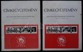 Két darab Címkegyűjtemény Eger-Mátravidéki borgazdaság kombinát, összesen:30 db