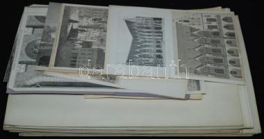 Építészet Európában: Különleges saját készítésű kép-gyűjtemény a XX. sz elejéről korabeli és régebbi...