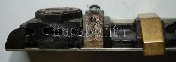 Kádár-címeres oklevél sorszámozó nyomdai klisé