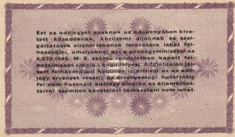 1946. 100.000AP sorszám nélkül vízjeles papíron (8x) kissé eltolódott nyomatúak T:I,I-