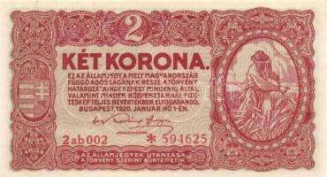 1920. 2K (4x) "2ab *" egymás utáni sorszámmal T:I,I-(saroktörés/kopás)