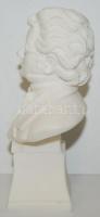 F. Schubert alabástrom mellszobor, jelzés nélkül, jó állapotban, m:14 cm