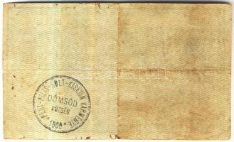 1918. 25K "3141" hullámos hátlapon "Pest-Pilis-Solt-Kiskun Vármegye Dömsöd Község 190...