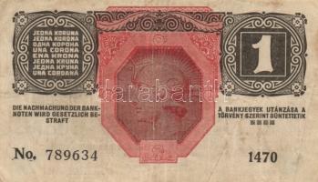 1916. 1K (2x) gépelt antiszemita propaganda szöveggel T:III