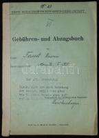 1932 DDSG - Dunagőzhajózási rt. díjkönyv / DDSG fee-booklet