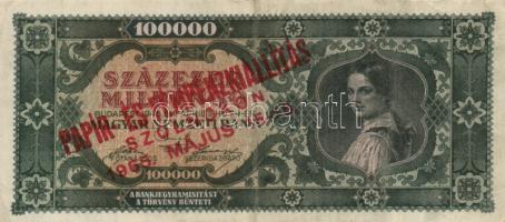 5db pengő bankjegy különféle alkalmi felülbélyegzésekkel + Emigrációs Kossuth-bankó fényképe "F...