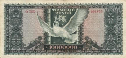 5db pengő bankjegy különféle alkalmi felülbélyegzésekkel + Emigrációs Kossuth-bankó fényképe "F...