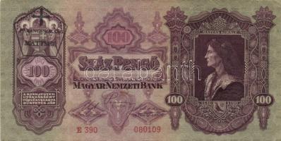 1930-41. 10P, 20P, 50P, 100P mindegyik hamis "Parancsnokság Mattsee" bélyegzővel T:II-,III