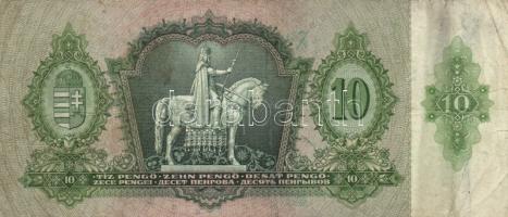 1930-43. 10P ,20P, 50P, 100P mindegyik hamis nyilaskereszt felülbélyegzéssel T:III