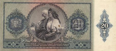 1941. 20P (3x) egymás utáni sorszámmal T:II(hajtva de nem törve)