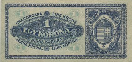1920. 1K piros "aa" sor és sorozatszám (3x) egymás utáni sorszámokkal T:I-,II