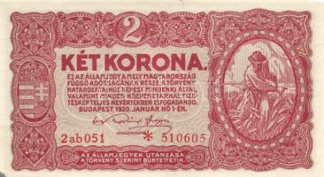 1920. 2K 2ab * (3x) egymás utáni sorszámokkal T:I- fo.,II