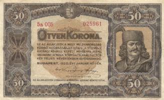 1920. 50K "Orell Füssli Zürich" T:II-/III