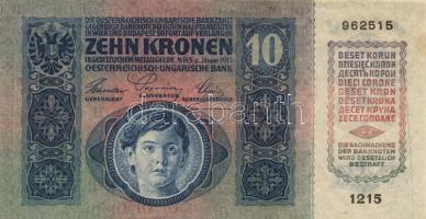 1915. 10K (2x) egymás utáni sorszámmal T:I-