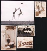 1930-1960 5db érdekes témájú felvétel /  Vintage photos, 8,5x6,5-18x13cm