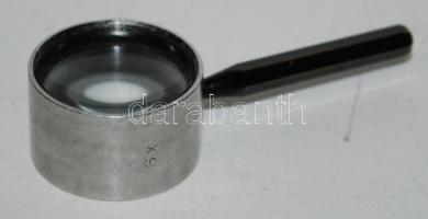 cca 1930 Kis kézi nagyító /  Pocket magnifyer glass, 6x
