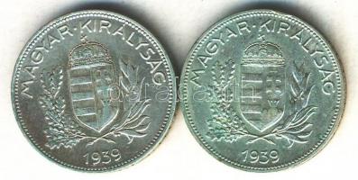 1939. 1P Ag (2x) T:2