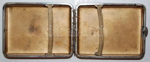 Bőr borítású cigaretta doboz "Salzburg" felirattal