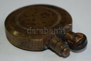 Cca 1910 réz öngyújtó, d:4 cm