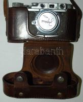 1952 Exportra készült Zorki fényképezőgép Industar-22 f3,5/50 objektívvel eredeti tokjában / 
Zorki ...