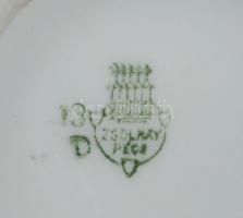 Zsolnay nagy bögre, virág díszítéssel, matricás,   "Emlék" felirattal, hibátlan