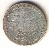 1806B 20Kr Ag "I. Ferenc" T:3