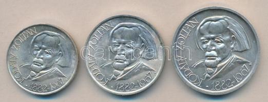 1967. 25Ft Ag + 50Ft Ag + 100Ft Ag "Kodály" sor T:BU