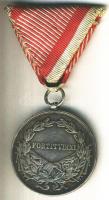 1917. Ezüst Vitézségi Érem "Fortitudini / IV. Károly" mellszalaggal, peremén jelzéssel Szign.: Kautsch (40mm) T:2- Hungary 1917. Silver Medal for Bravery I class, on wartime ribbon with hallmark on the edge Sign.: Kautsch C:VF