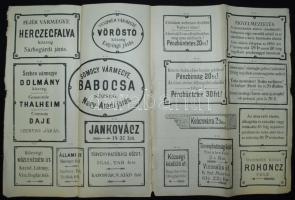 cca 1900 Steiner Ármin ércárugyár reklámnyomtatvány táblamintákkal 4p