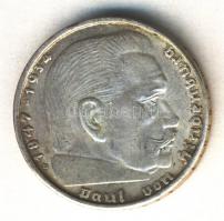 Német 3. Birodalom 1938B 2M Ag "Hindenburg" T:2
German Third Reich 1938B 2 Marks Ag "...