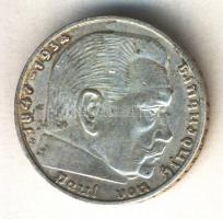 Német 3. Birodalom 1938E 2M Ag "Hindenburg" T:2
German Third Reich 1938E 2 Marks Ag "...