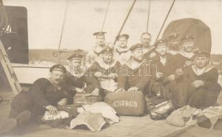 K.u.K. Navy, mariners on the board of SMS Ferdinand Max, photo (EB)