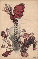 Hungarian military propaganda, Krampus, humour s: Bíró