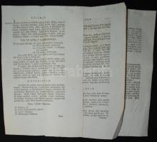 cca 1790 3 darab körözvény és leltár ékes magyar nyelven