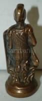 Antik római légiós, bronz, jó állapotban, m: 8 cm/ Old bonze warrior statue