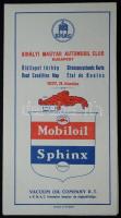 1937 KMAC Magyarország autóstérképe hibátlan állapotban, sok reklámmal / Car map of Hungary 100x60 c...