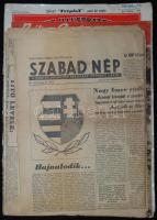 1956 október-december 8db a forradalommal foglalkozó magyar és külföldi lap (Szabad Nép, Népszava, T...