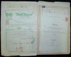 1882-1951 31db okmánybélyeges irat (gimnáziumi bizonyítványok, halotti bizonyítvány, anyakönyvi kivo...