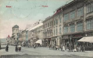 Kassa main street shops (Kelinek H., László Fülöp, Podleszky, Breitner Mór, Strausz D.) (EK)