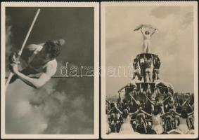 8 db sport tematikájú magyar motívumlap az '50-es és 60-as évekből