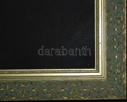 Hatalmas, jó állapotban lévő szép fa képkeret, belső méret: 74,5 × 97,5 cm, teljes méret 85×108 cm
